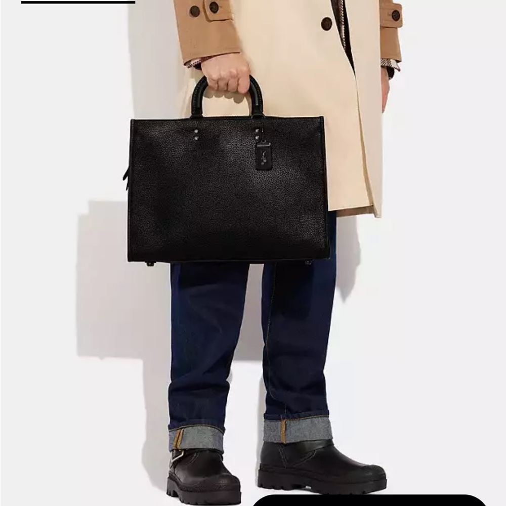 NWT Coach Rogue Brief In Regenerative Leather